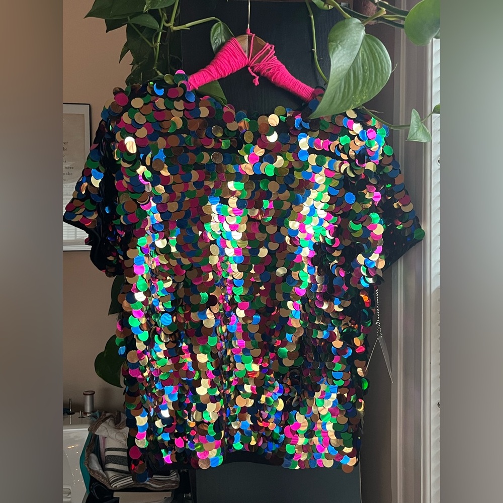 Valerie Steven’s Colorful Sequin Woman’s Top